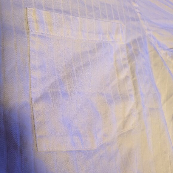 Donald J. Trump Signature Collection Men's Shirt - Satin White Stripe - 16 34/35 - Picture 3 of 5